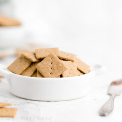 Healthy Homemade Mini Cinnamon Graham Crackers