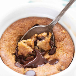 Keto Chocolate Chip Cookie For One