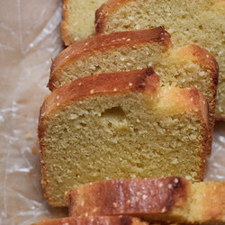 Gluten-free Lemon Toasted Sesame Pound Cake