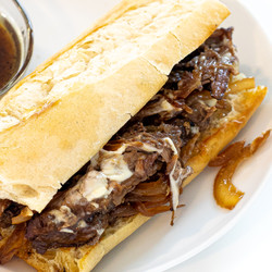 Slow Cooker French Dip Sandwiches
