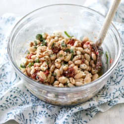 Marinated White Beans With Olive Oil Toast
