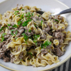 Ground Beef Stroganoff