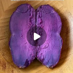 Purple Sweet Potato Mochi Waffles