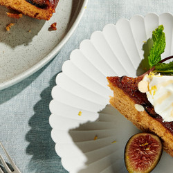 Fig Upside-down Cake With Whipped Cream