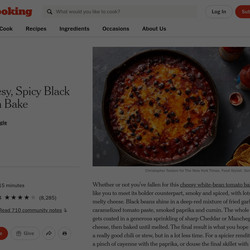 Cheesy, Spicy Black Bean Bake