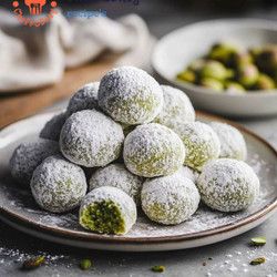 Pistachio Snowball Cookies