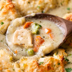 Homestyle Chicken And Biscuits