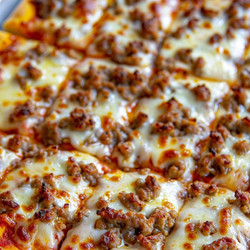 School Cafeteria Pourable Pizza Crust