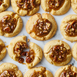 Pecan Pie Thumbprint Cookies