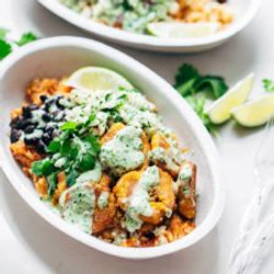 Spicy Plantain Burrito Bowls
