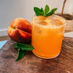 Peach Bourbon Smash