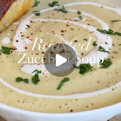 No-pot Roasted Zucchini Soup