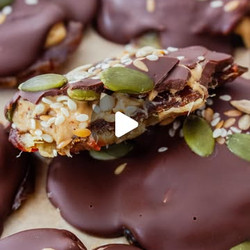 Seeds Tahini and Chocolate Covered Smashed Dates