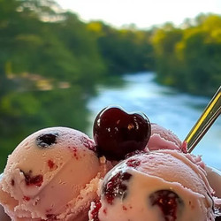 Homemade Cherry Ice Cream