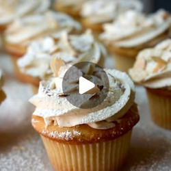Almond Croissant Cupcakes