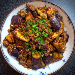 Spicy Sichuan Eggplant Mince