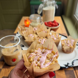 Raspberry White Chocolate Coffee Cake Muffins