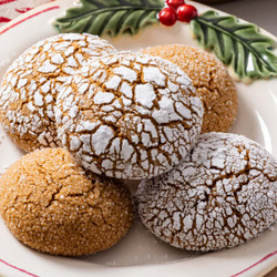 Gingerbread Crinkle Cookies (gluten &amp; Dairy Free)