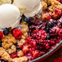 Skillet Berry Cobbler