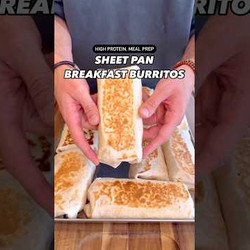 Sheet Pan Breakfast Burritos