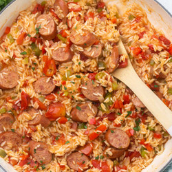 One Pan Sausage And Rice