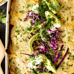 Sweet Potato Quinoa Enchilada Bake
