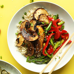 30-minute Portobello Mushroom Stir-fry
