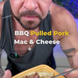High Protein Bbq Pulled Pork Mac &amp; Cheese