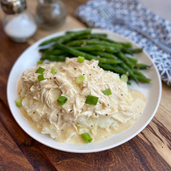Easy Crockpot Chicken &amp; Gravy