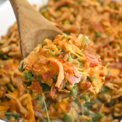 Green Bean Casserole With Bacon And Cheese