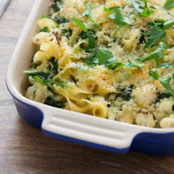 Creamy Kale &amp; Cauliflower Casserole With Horseradish-spiced Béchamel