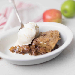 Cinnamon Maple Sourdough Apple Pie