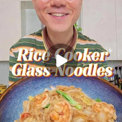 Rice Cooker Glass Noodles With Shrimp