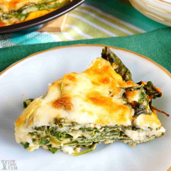 Crustless Spinach Cheese Pie