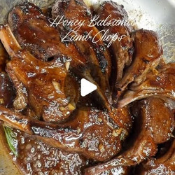 Balsamic honey Lamb Chops meat maind