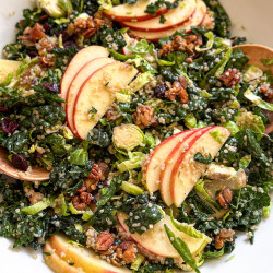 Fall Apple Salad With Spiced Nuts And Apple Cinnamon Vinaigrette 