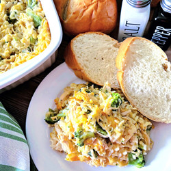 Looking For An Easy Comfort Food Supper This Week? Say Hello To Chicken Broccoli Rice Casserole