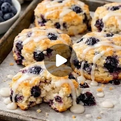 Greek Yogurt Blueberry Scones
