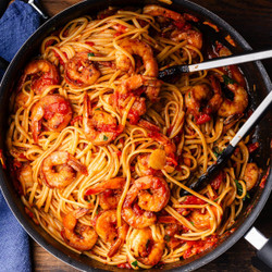 Shrimp And Linguine Fra Diavolo