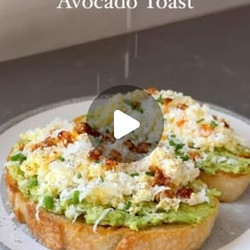 Grated Egg Avocado Toast