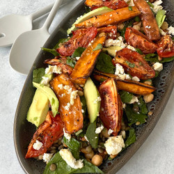 Roasted Sweet Potato, Avocado &amp; Lentil Salad