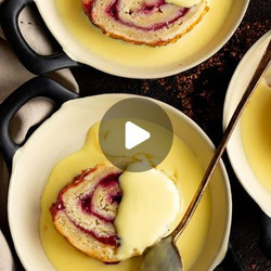Raspberry &amp; Cardamom Jam Roly Poly