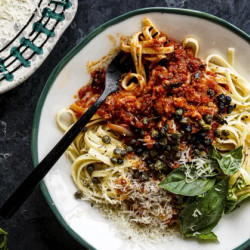 Roast Cauliflower Bolognese