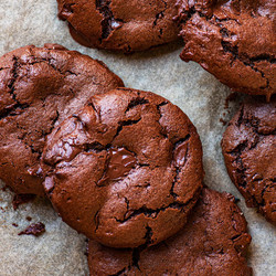 Double Chocolate Chickpea Flour Cookies