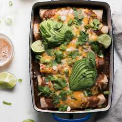 Sweet Potato &amp; Black Bean Enchiladas