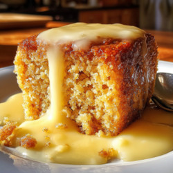 Ginger Sticky Pudding with Warm Lemon Sauce