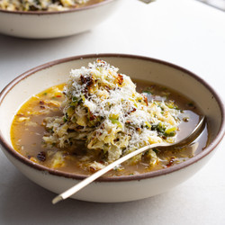 Herby Cabbage In Parmesan Broth