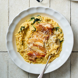 30-minute Creamy Lemon Chicken Orzo