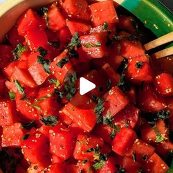 Snelle Spicy Sesam Watermeloen Salade