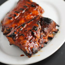 Korean Gochujang Ribs | White Plate Blank Slate